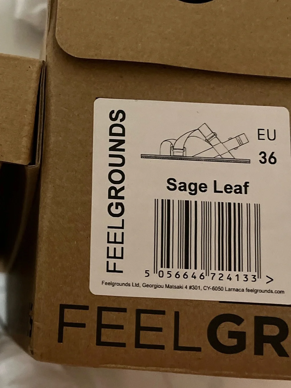 36 feelgrounds Pathway sandals sage leaf green NEW barefoot